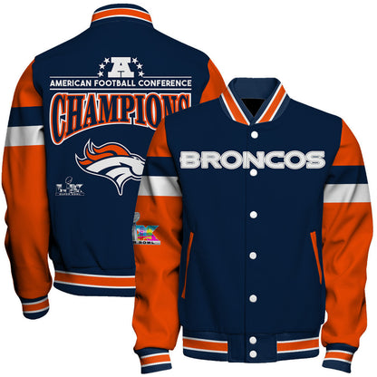Denver Broncos American Football Conference Champions 2025 Varsity Jacket