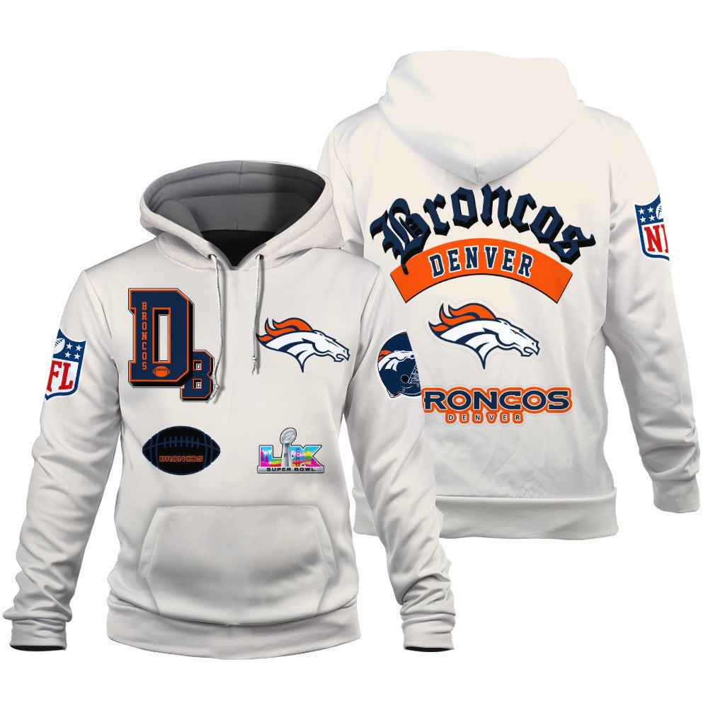 Denver Broncos When Icons Become Art 3D Hoodie