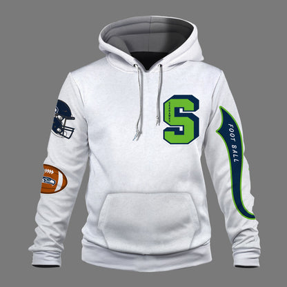 Seattle Seahawks Breaking All Conventional Design Standards 3D Hoodie