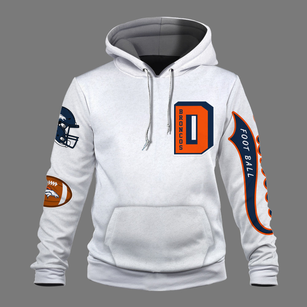 Denver Broncos Breaking All Conventional Design Standards 3D Hoodie