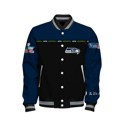 NFL Seattle Seahawks Style & Passion Super Bowl LX Varsity Jacket