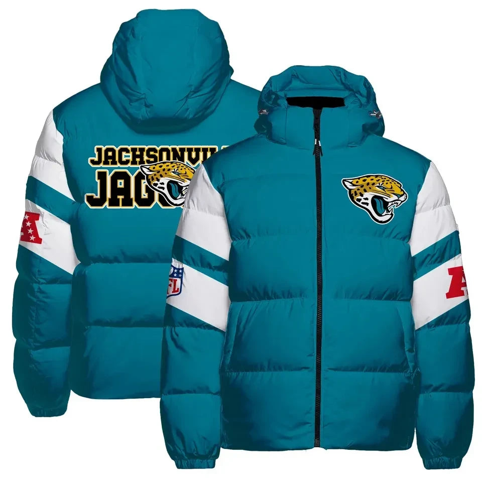 Jacksonville Jaguars NFL Legacy Sleeve Graphic 3D Down Jacket