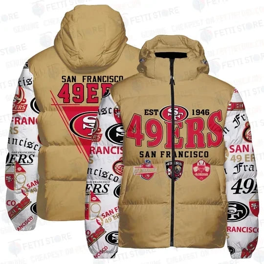 San Francisco 49ers Multi-Patch Heritage 3D Down Jacket