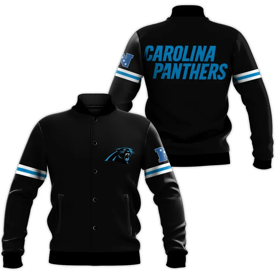 Carolina Panthers NFC Patch Legacy Edition 3D Baseball Jacket