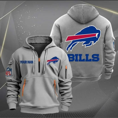 Buffalo Bills 3D Printed Custom Dynamic Hoodie – Bold Design, Personalized Style