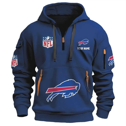 Buffalo Bills 3D Printed Custom Dynamic Hoodie – Bold Design, Personalized Style