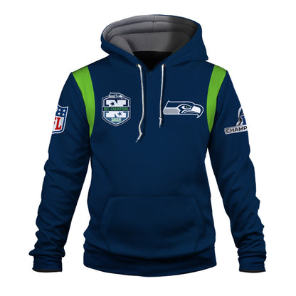 Seattle Seahawks 2025 AFC Champions Built Different 3D Hoodie