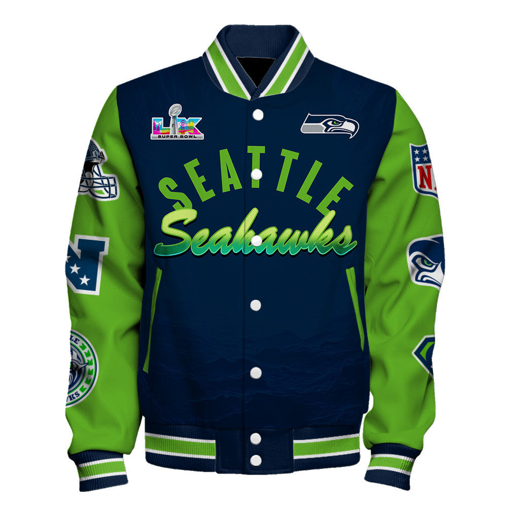 Seattle Seahawks The "Champion Spirit" Varsity Jacket