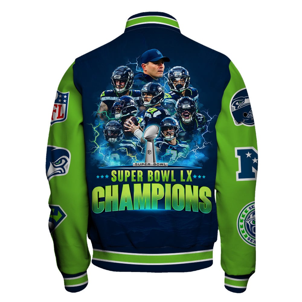 Seattle Seahawks The "Champion Spirit" Varsity Jacket