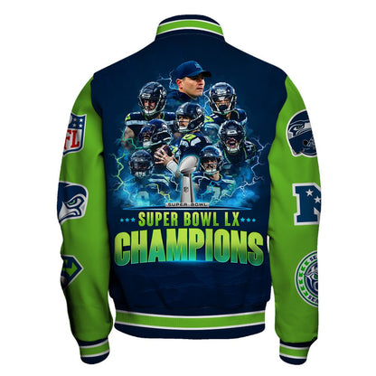 Seattle Seahawks The "Champion Spirit" Varsity Jacket