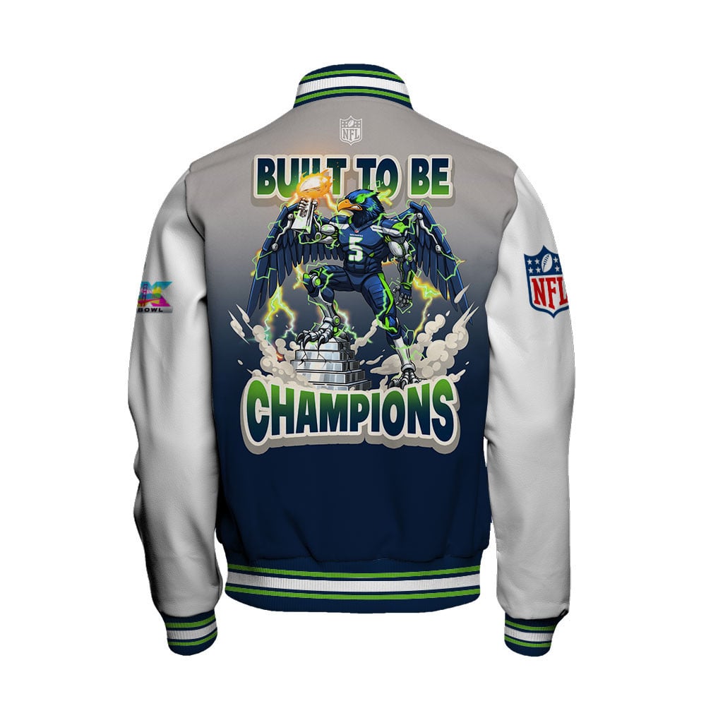 Seattle Seahawks Built To Be Champ Varsity Jacket