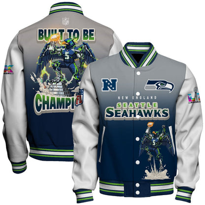 Seattle Seahawks Built To Be Champ Varsity Jacket