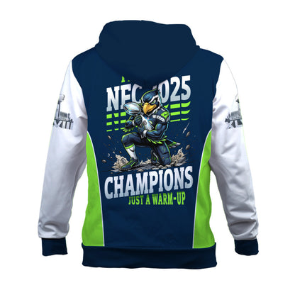 Seattle Seahawks The Pinnacle Of Sports Mascot Art Zip Hoodie