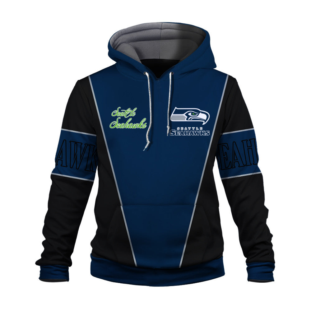 Seattle Seahawks Classic Design Team-Inspired 3D Hoodie
