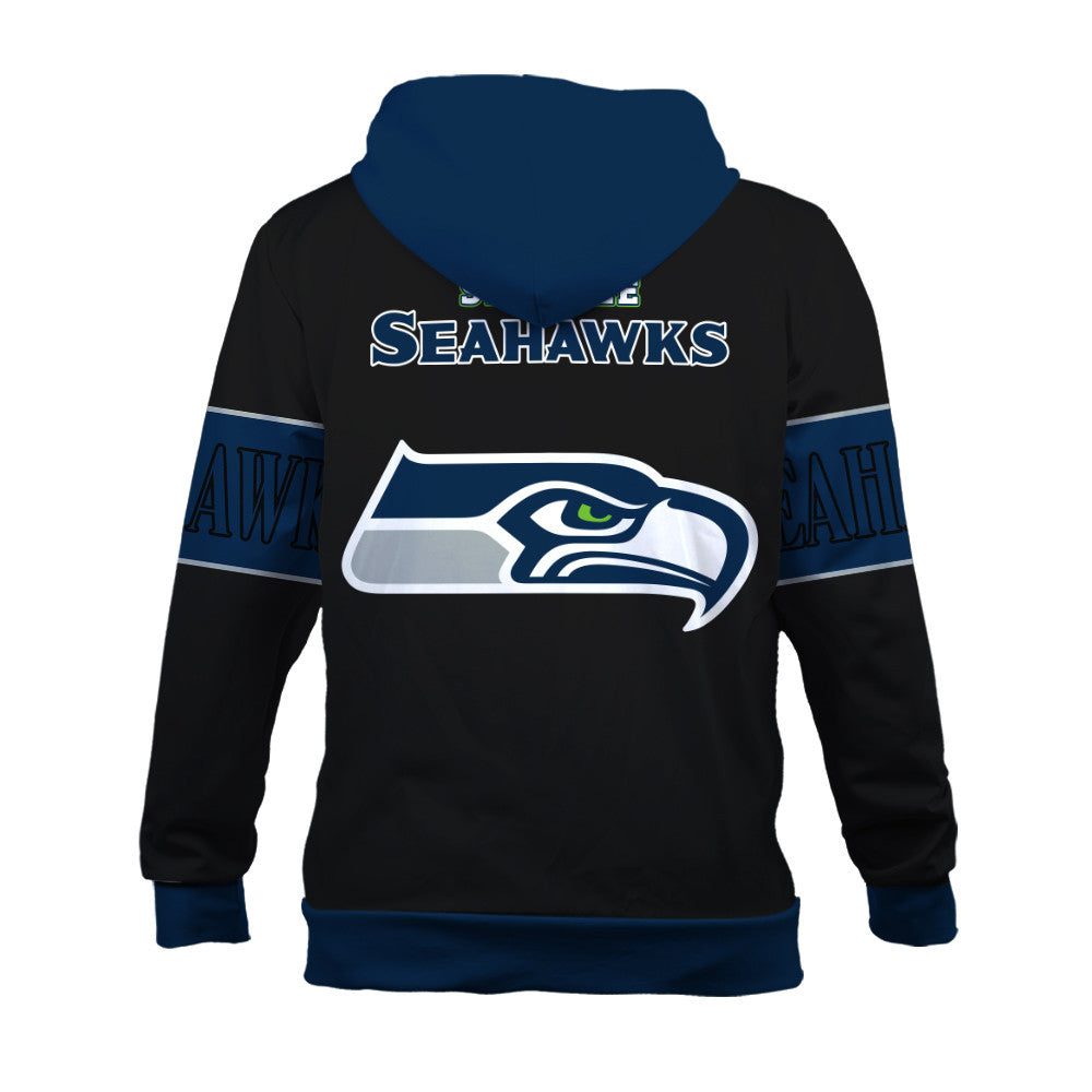 Seattle Seahawks Classic Design Team-Inspired 3D Hoodie