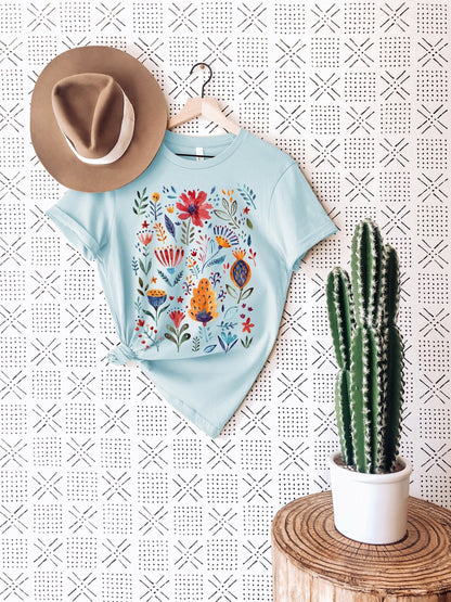 Wildflower Tshirt, Wild Flowers Shirt, Floral Tshirt, Flower Shirt, Gift for Women, Ladies Shirts, Best Friend Gift
