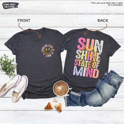 Sunshine State Of Mind Shirt, Trendy Summer Shirt, Sunshine tee, Preppy Summer Gift, Beach Vacation Tshirt, Summer Trip, Girls Weekend Shirt