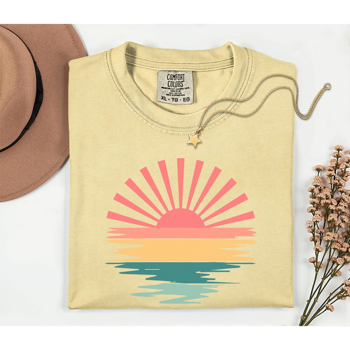 Comfort Colors® Summer Vibes Tshirt, Neon Trendy Summer Shirt, Summer Shirt, Distressed Beach Tee, 2025 Trendy Women's Shirt, Sunshine Shirt