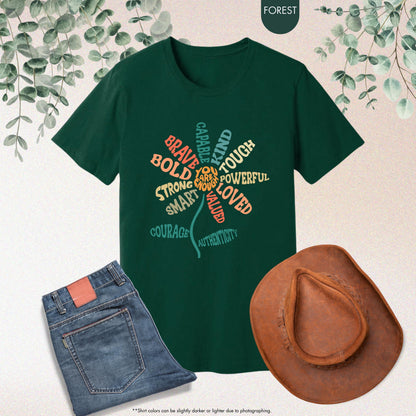 You Are Enough Shirt, Floral Inspirational Shirt, Woman Motivational Gift, Shirt With Saying, Positive Affirmation Tee, Bible Verse Shirt