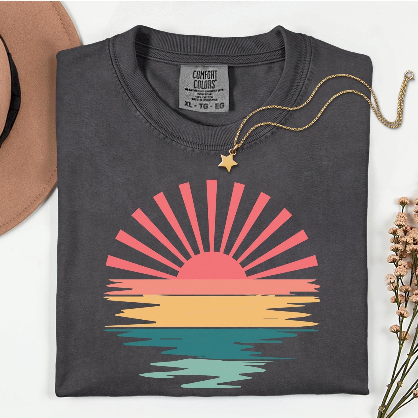 Comfort Colors® Summer Vibes Tshirt, Neon Trendy Summer Shirt, Summer Shirt, Distressed Beach Tee, 2025 Trendy Women's Shirt, Sunshine Shirt