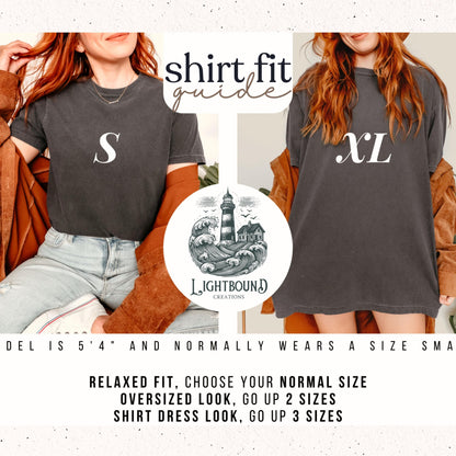 Summer Comfort Colors® Ocean Shirt, Coastal Tee, Womens Cute Vacation Tops, Trendy Summer Tee, Ocean Lover Gift For Surfer T-Shirt