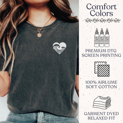 Summer Comfort Colors® Ocean Shirt, Coastal Tee, Womens Cute Vacation Tops, Trendy Summer Tee, Ocean Lover Gift For Surfer T-Shirt